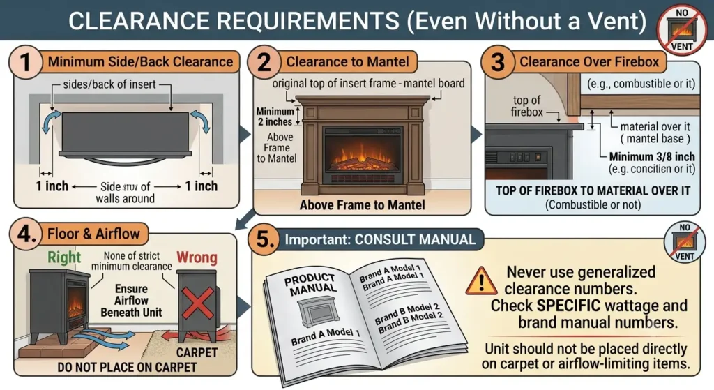 Do Electric Fireplaces Need to Be Vented? Safety Precautions 6 Clearance Requirements