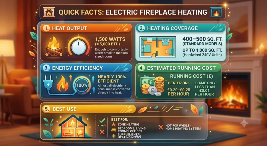 Do Electric Fireplaces Give Off Heat