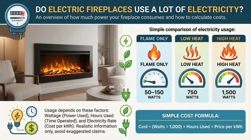 Do Electric Fireplaces Use a Lot of Electricity?