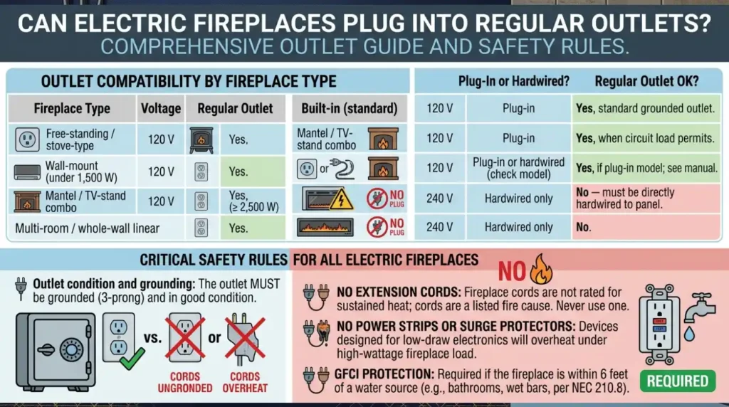 Electric Fireplace Code Requirements? 7 Essential Costly Mistakes 4 2. Is an Electric Fireplace Pluggable into a Decent outlet?