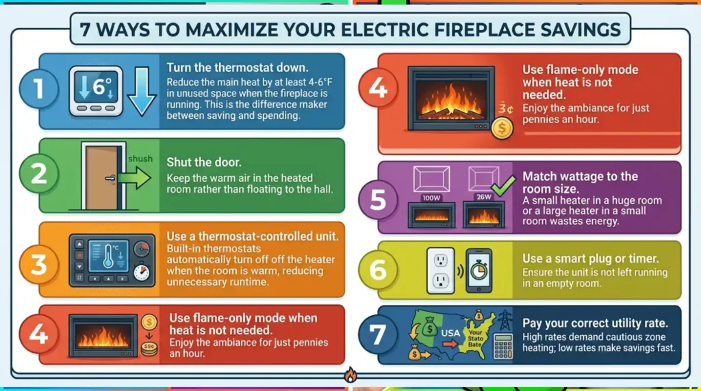 Will an Electric Fireplace Save Me Money? 7 Ways for Savings 7 7 Ways to Maximize Your Electric Fireplace Savings