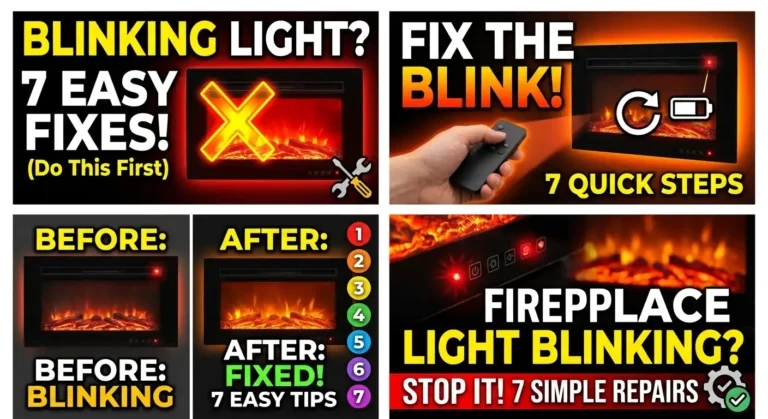 Blinking Light on Electric Fireplace?