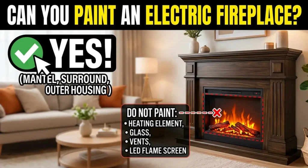 Can You Paint an Electric Fireplace?