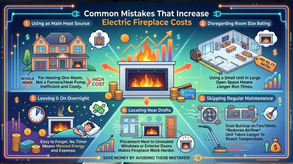 Common Mistakes That Increase Electric Fireplace Costs