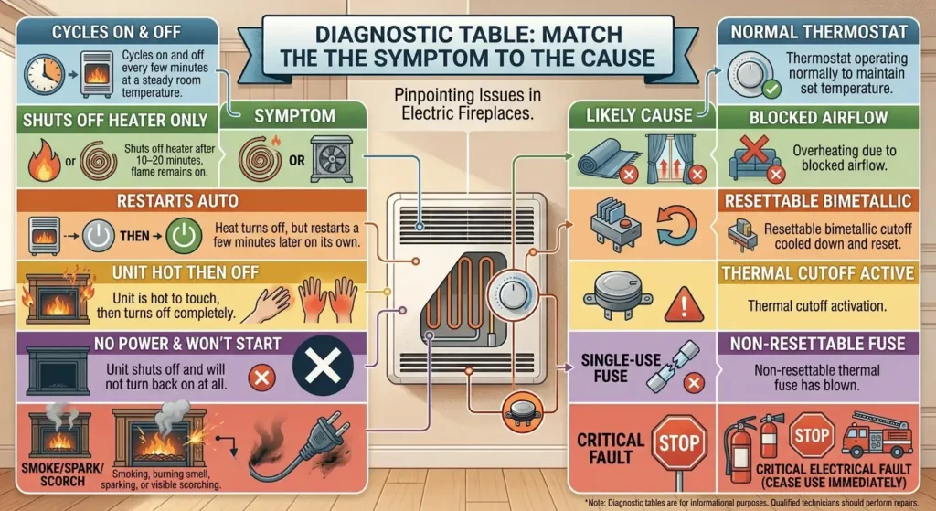 Diagnostic Table Match the Symptom to the Cause