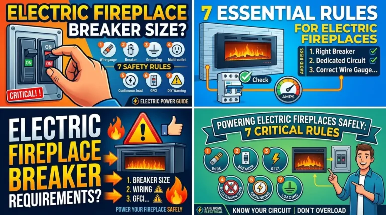 Electric Fireplace Breaker Requirements?