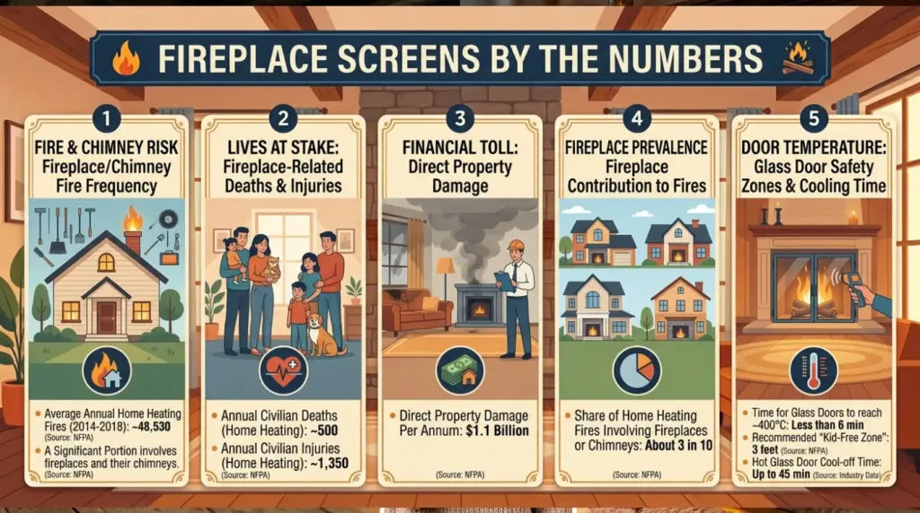 Fireplace Screens by the Numbers