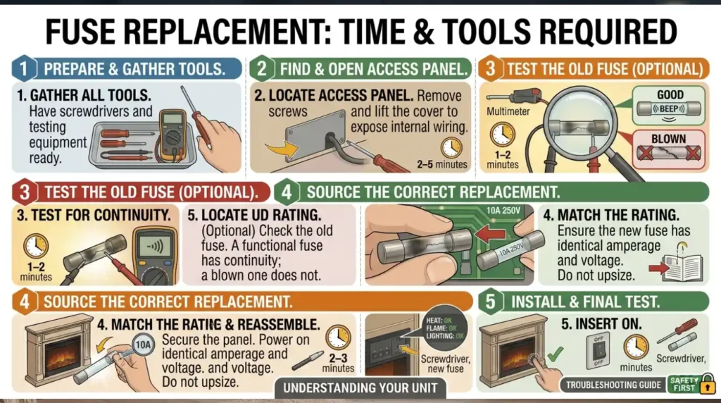 Fuse Replacement Time & Tools Required