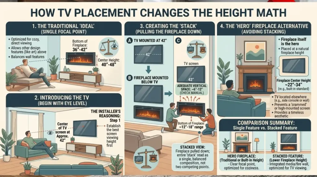 How TV Placement Changes the Height Math