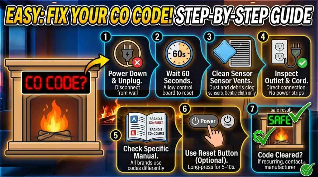 How to Fix the CO Code, Step by Step?