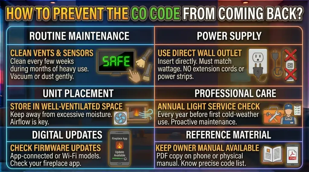 How to Prevent the CO Code from Coming Back?