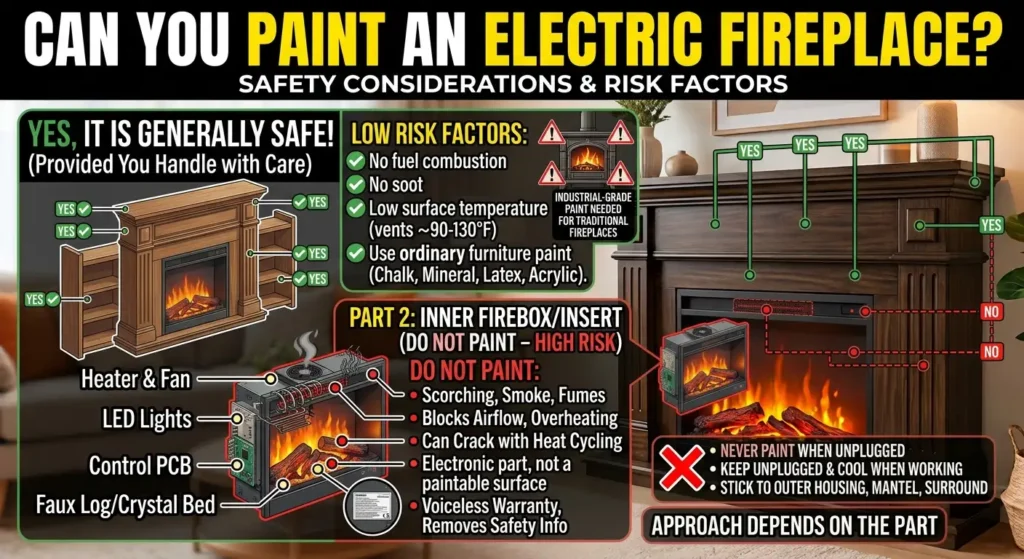 Is It Actually Safe to Paint an Electric Fireplace?