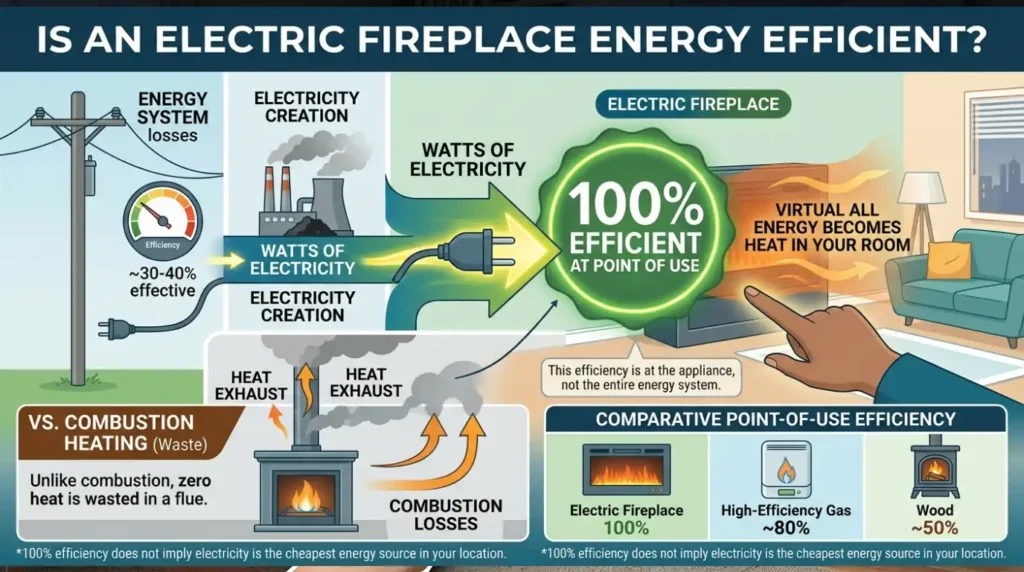Is an Electric Fireplace Energy Efficient?