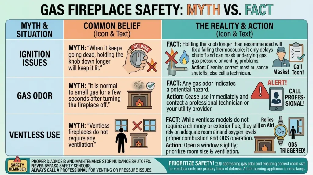 Why Gas Fireplace Shuts off by Itself? All Explanation 8 Myth vs. Fact