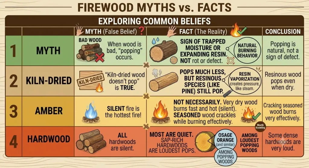 Why Does Firewood Pop? Safe Explanation with 5 Steps 6 Myth vs. Fact