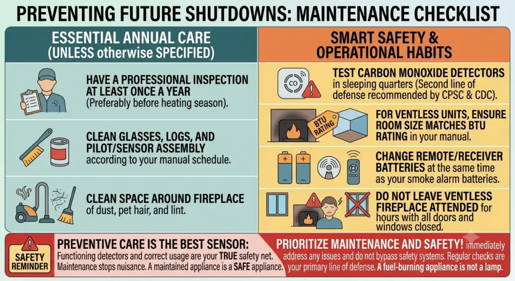 Why Gas Fireplace Shuts off by Itself? All Explanation 7 Preventing Future Shutdowns Maintenance Checklist