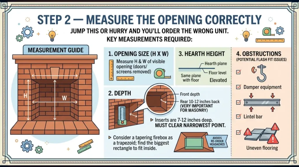Step 2 — Measure the Opening Correctly