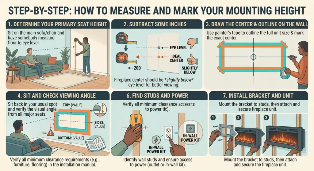 Step-by-Step How to Measure and Mark Your Mounting Height