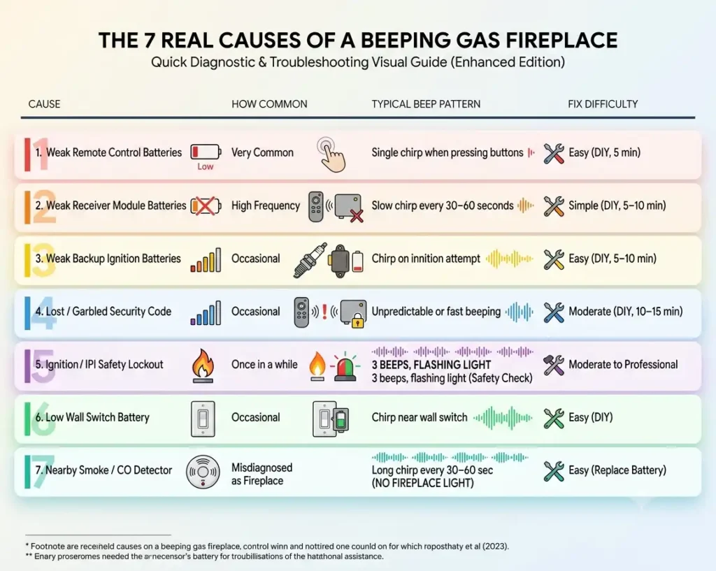 The 7 Real Causes of a Beeping Gas Fireplace