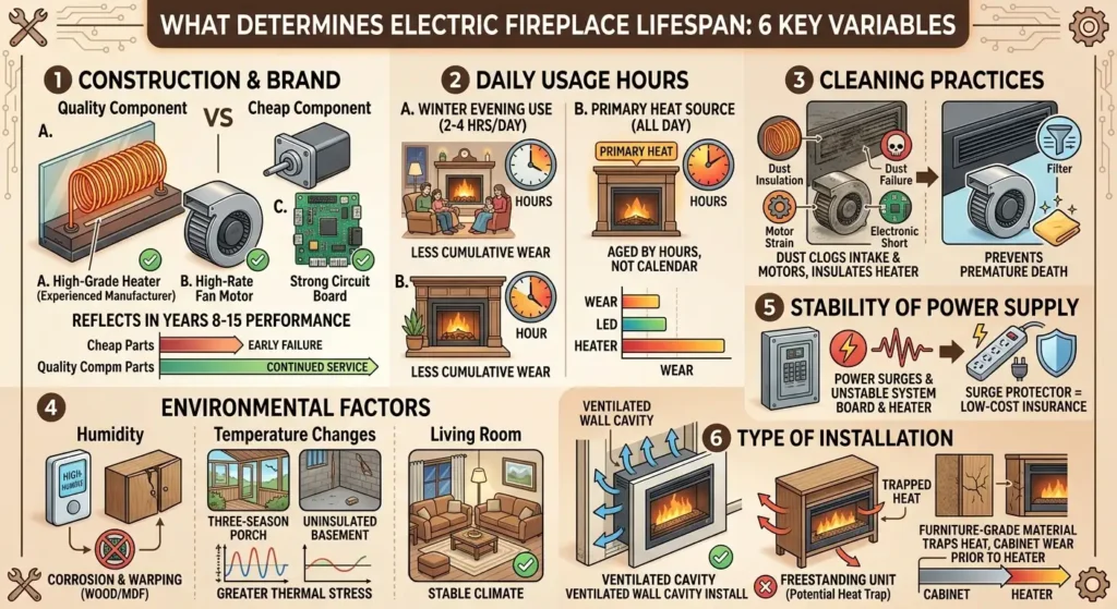 What Determines How Long Your Electric Fireplace Will Last