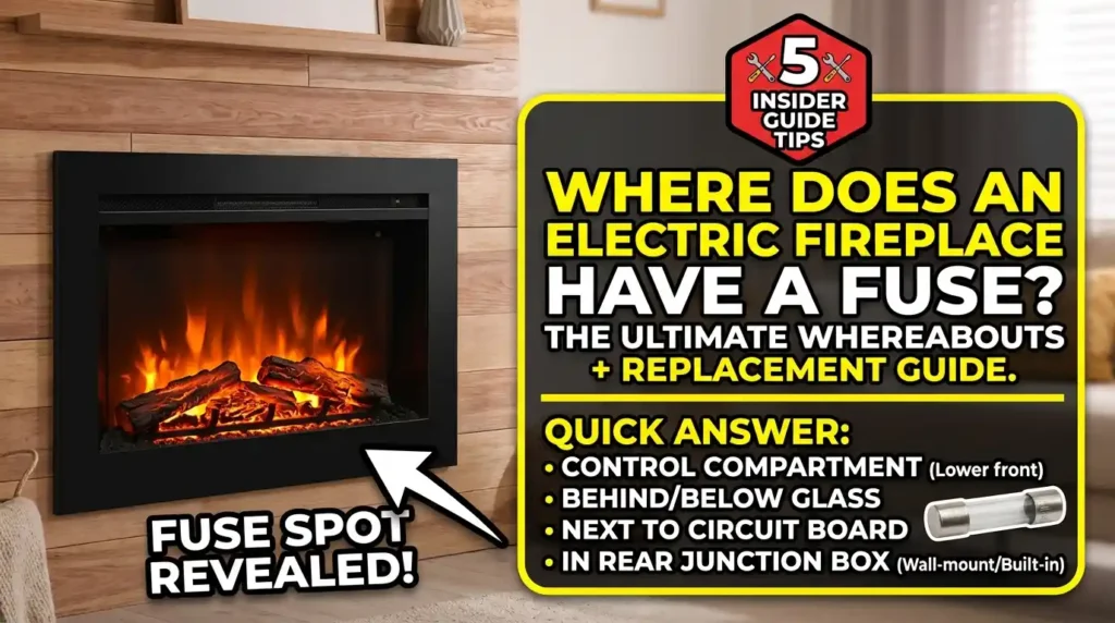 Where Does an Electric Fireplace Have a Fuse? The Ultimate Whereabouts and Replacement Guide.
