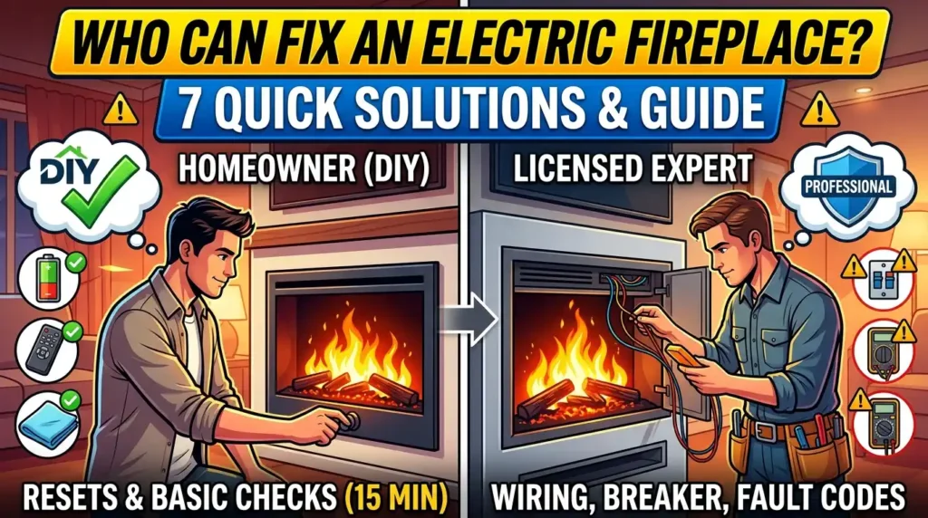 Who Should Repair an Electric Fireplace? The Ultimate Guide to DIY Repairs and Experts.
