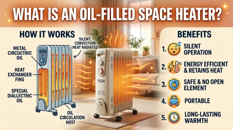 What Is an Oil-Filled Space Heater? How It Works & Benefits