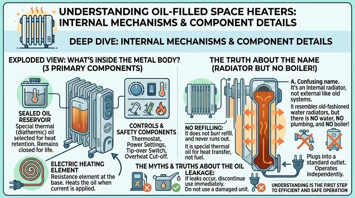 What Is Inside an Oil-Filled Heater?