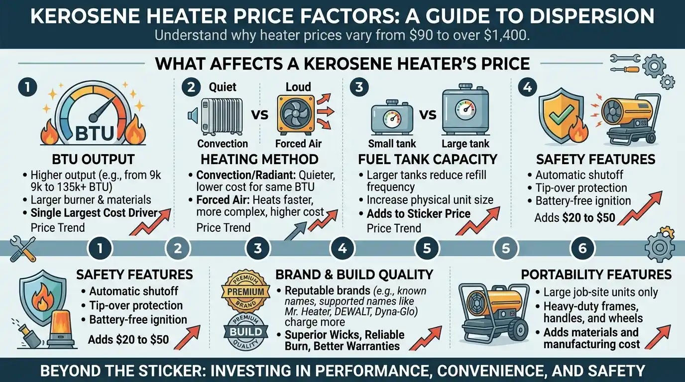 What Affects a Kerosene Heater's Price