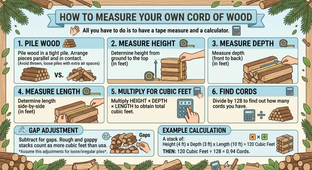 How to Measure Your Own Cord of Wood (Step-by-Step)