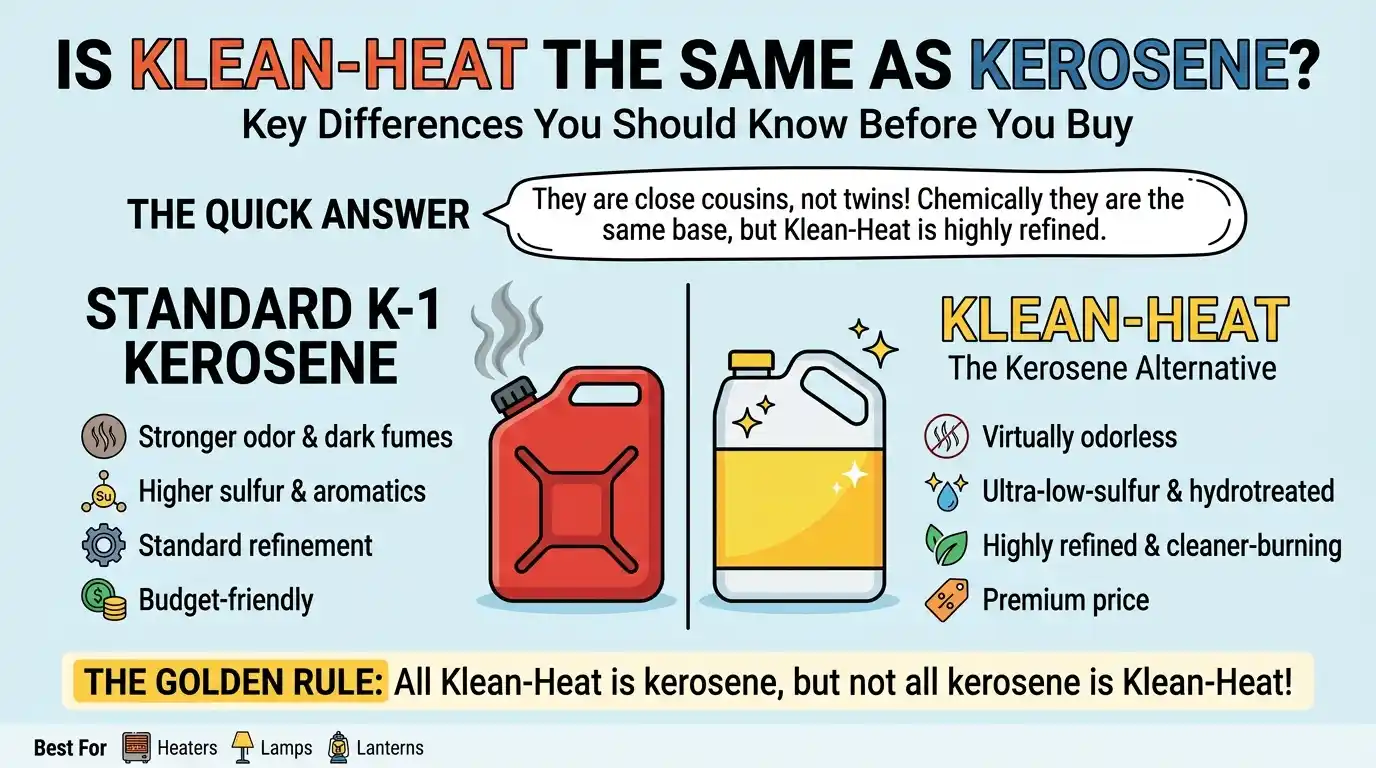 Is Klean-Heat the Same as Kerosene?
