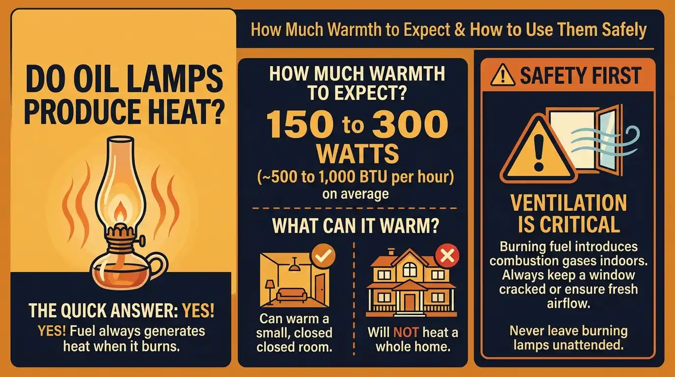 Do Oil Lamps Produce Heat?