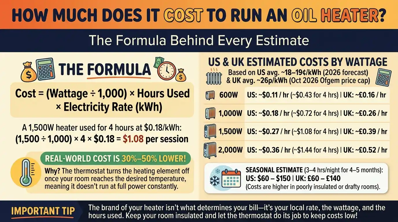 How Much Does It Cost to Run an Oil Heater?