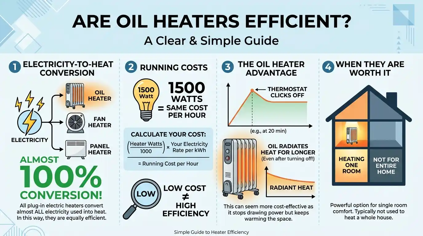 Are Oil Heaters Efficient? What They Really Cost to Run and When They Are Worth It
