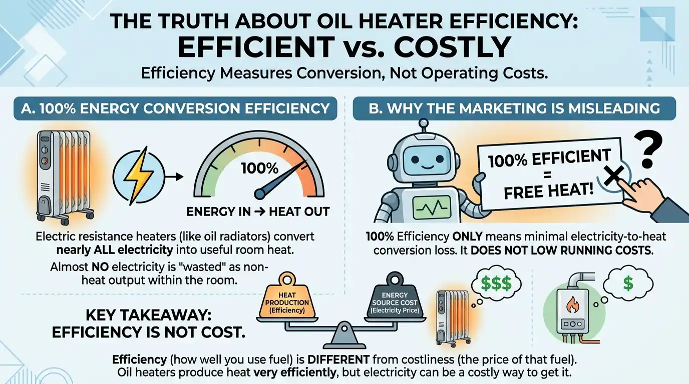 Are Oil Heaters Efficient?