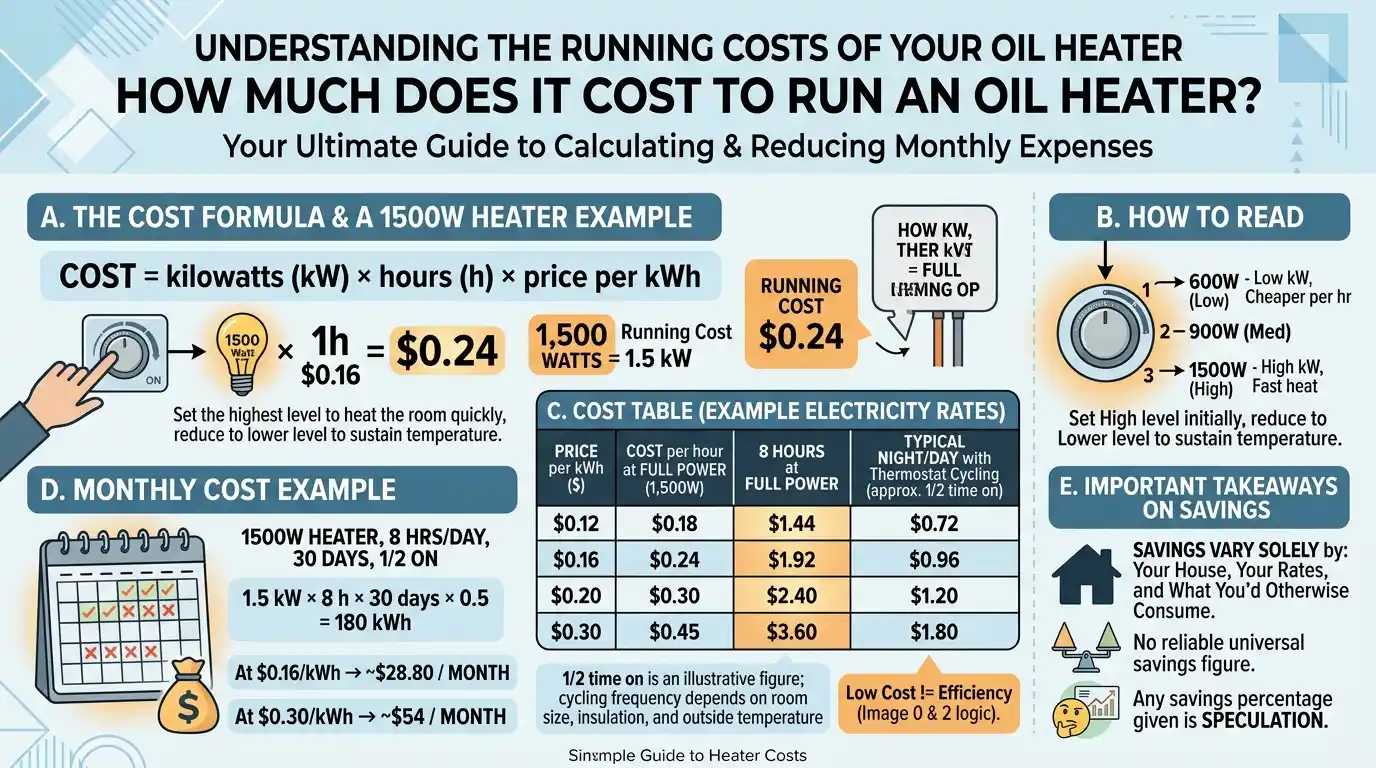 How Much Does It Cost to Run an Oil Heater?