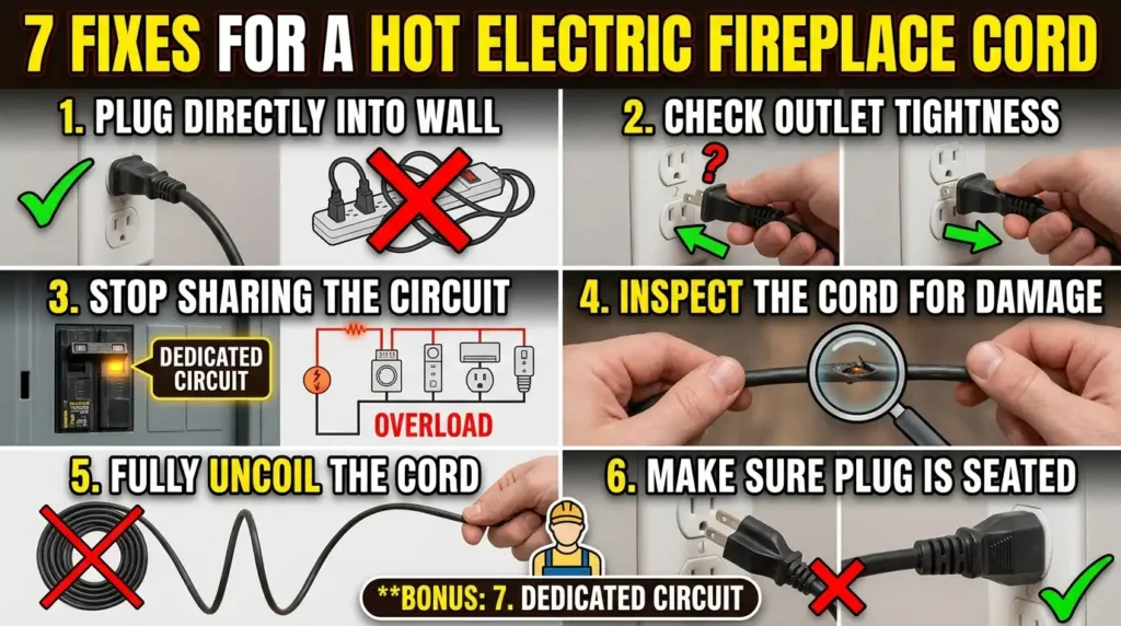 7 Fixes for a Hot Electric Fireplace Cord