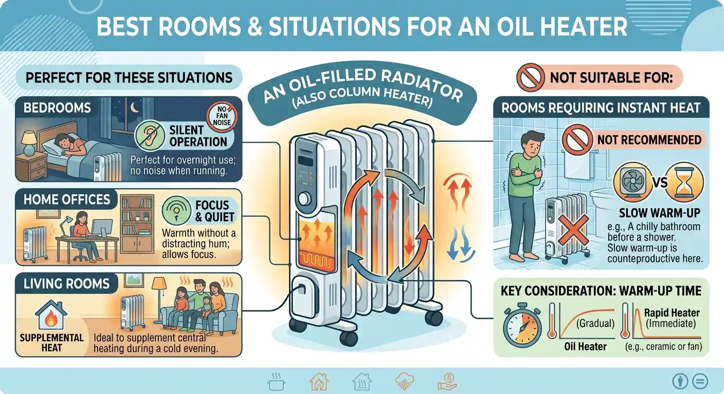 Best Rooms and Situations for an Oil Heater