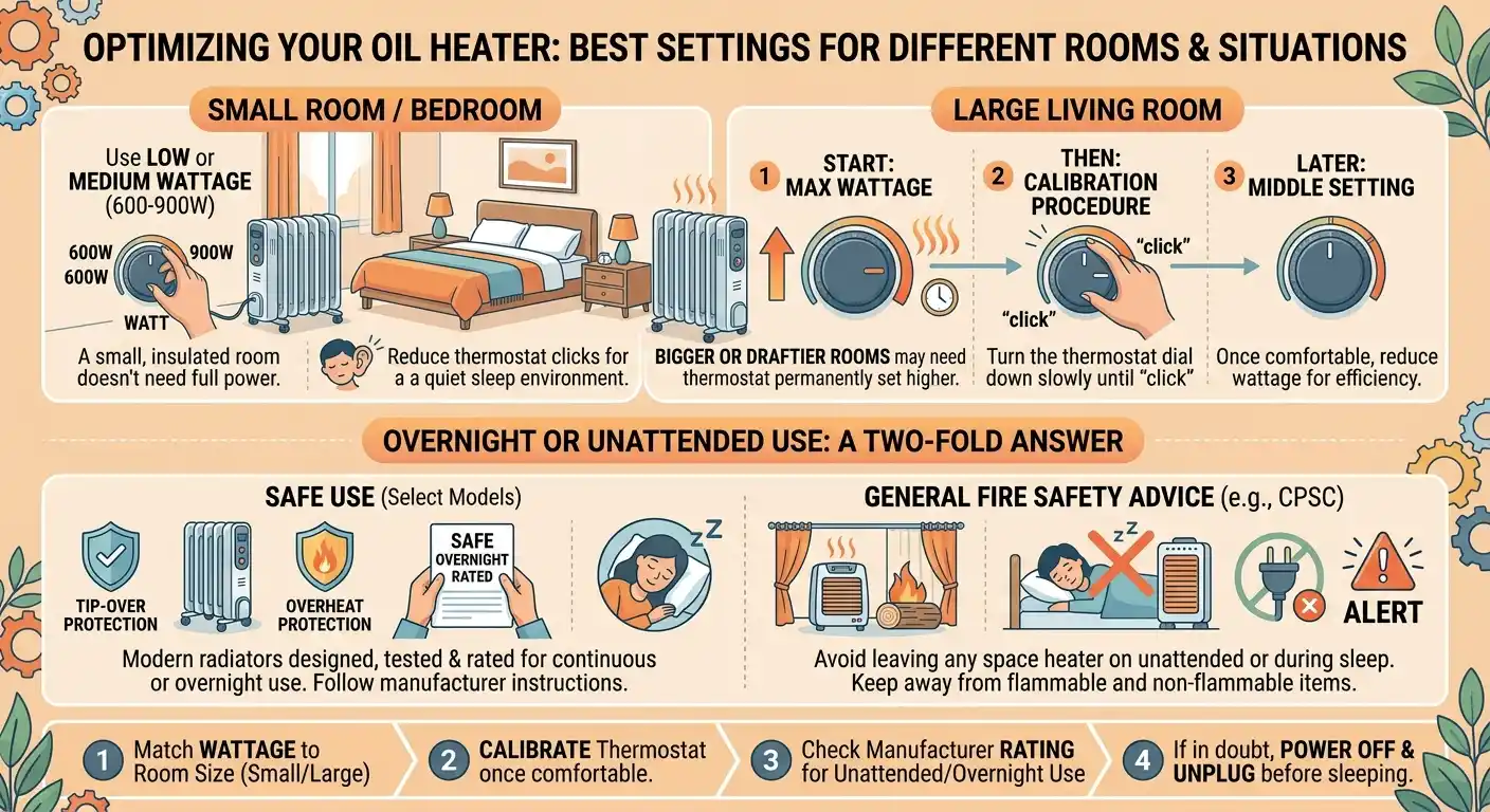 Best Settings for Different Rooms and Situations