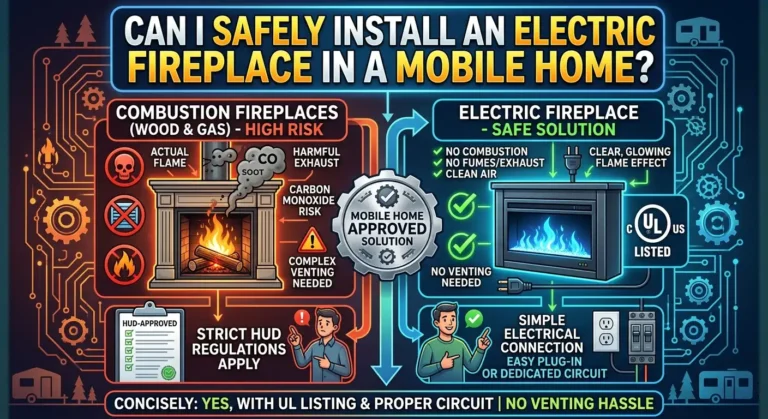 Can I Safely Install an Electric Fireplace in a Mobile Home?