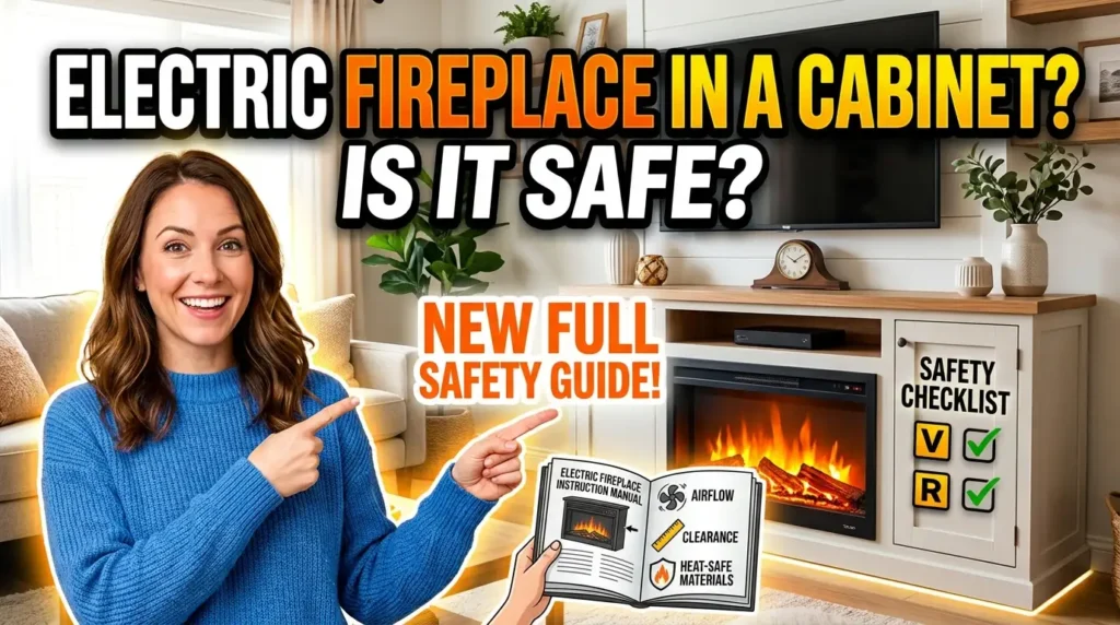 Can You Put an Electric Fireplace in a Cabinet? Cautions 1 Can You Put an Electric Fireplace in a Cabinet? A full Safety Guide