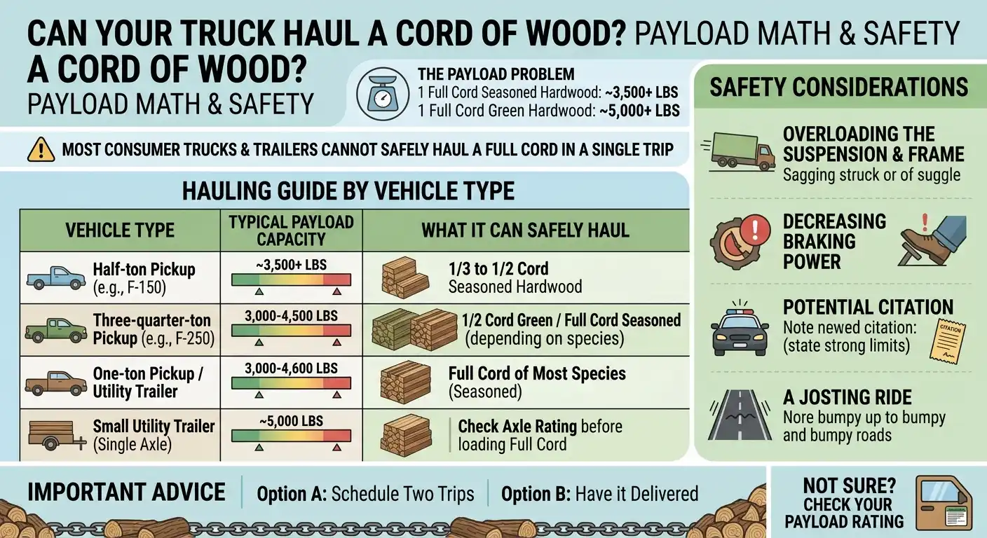 Can Your Truck Haul a Cord of Wood Payload Math
