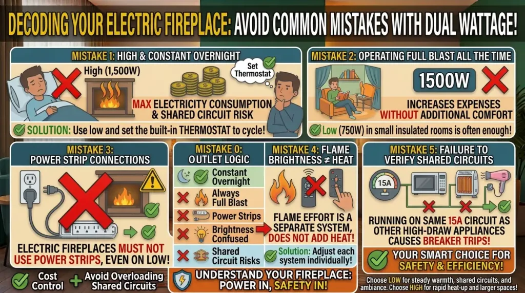 Common Mistakes People Make with Dual Wattage Settings