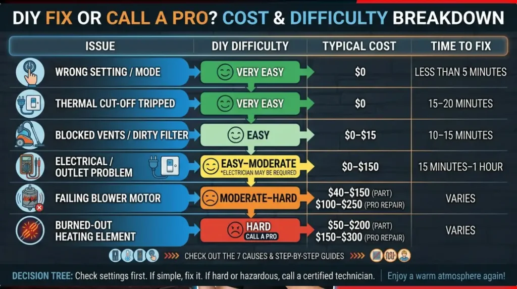 DIY Fix or Call a Pro? Cost and Difficulty Breakdown