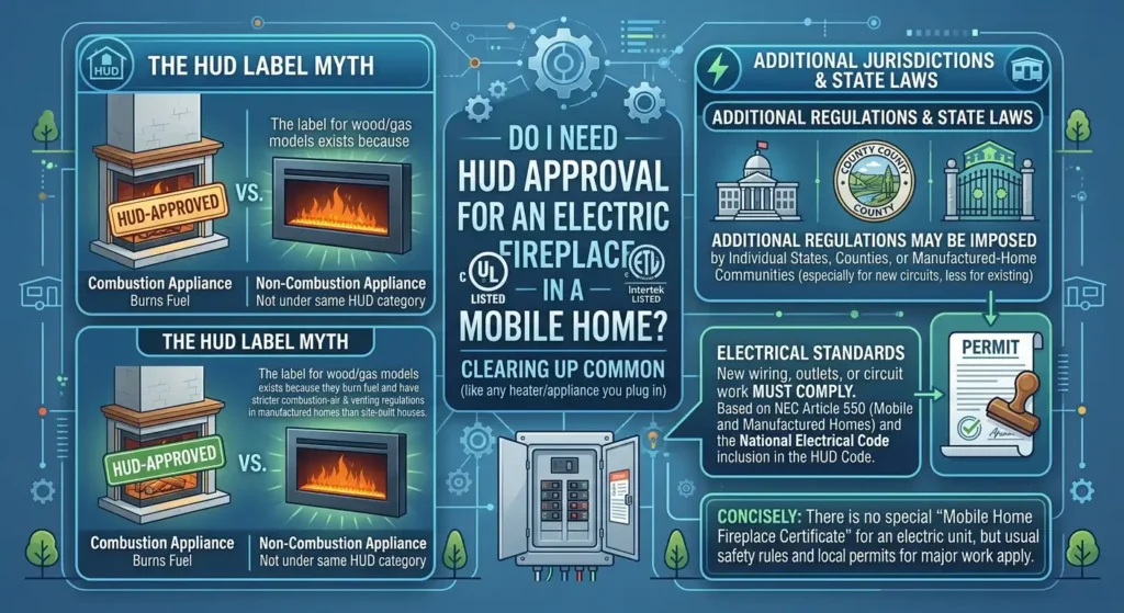 Do You Need HUD Approval for an Electric Fireplace?