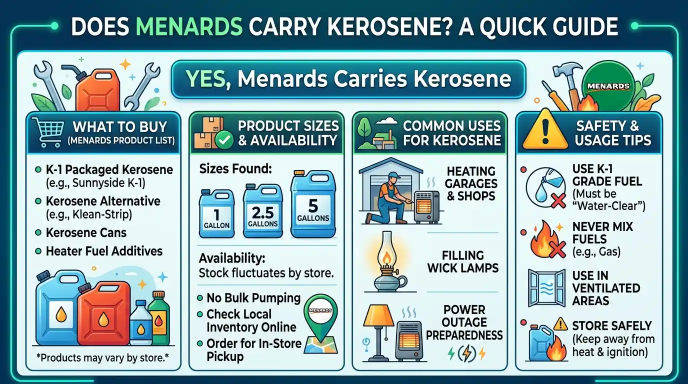 Does Menards Carry Kerosene
