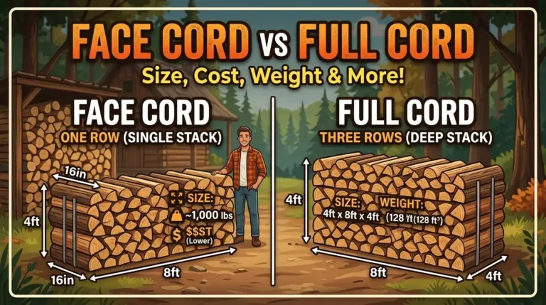 Face Cord vs Full Cord of Wood
