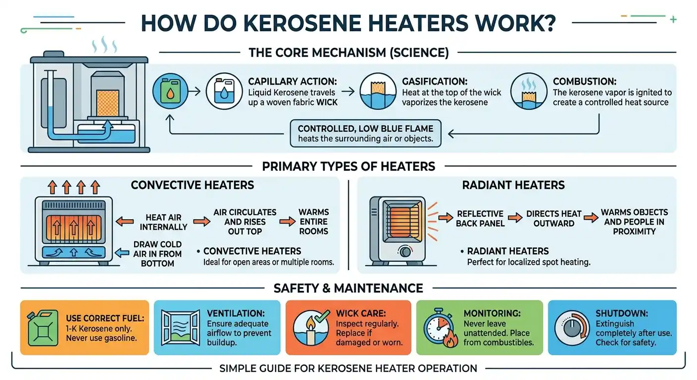How Do Kerosene Heaters Work A Complete Guide to the Science, Types, and Safety