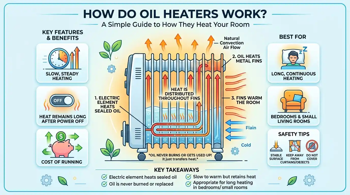 How Do Oil Heaters Work A Simple Guide to How They Heat Your Room