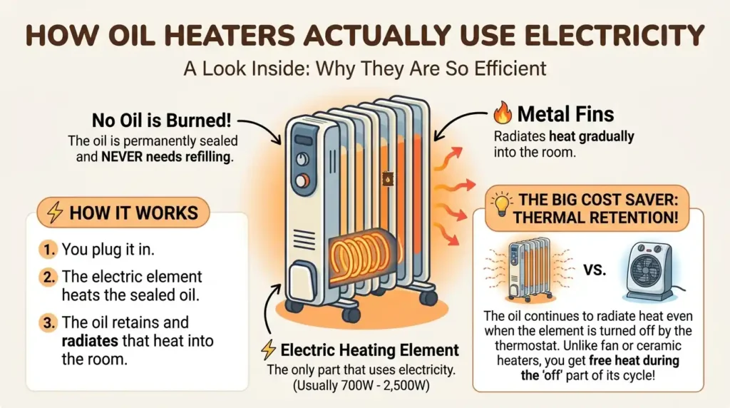 How Oil Heaters Actually Use Electricity